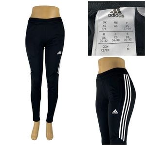 Adidas Pants Womens XS Black Soccer Tiro 17 Track Pants Athletic Training EUC